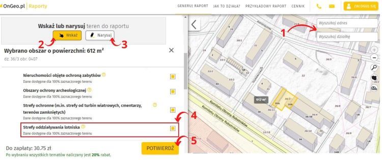 Wybierz temat Strefy oddziaływania lotnisk