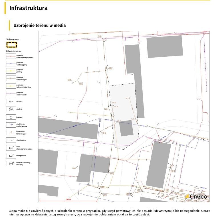 Fragment Raportu o Terenie - uzbrojenie terenu w media