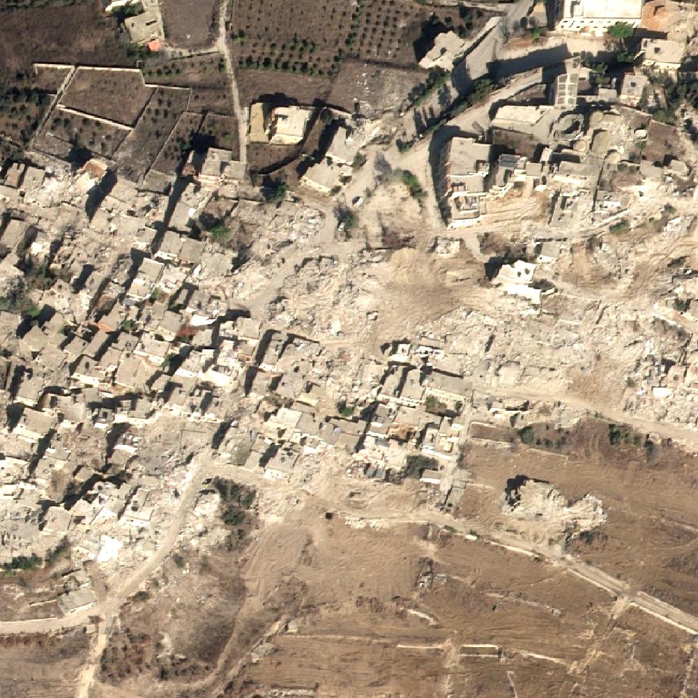 Zdjęcie satelitarne po bombardowaniu Liban - OnGeo Intelligence 