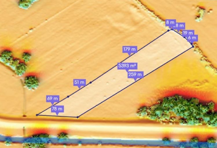 Automatyczne wymiarowanie działki, Geoportal Na Mapie