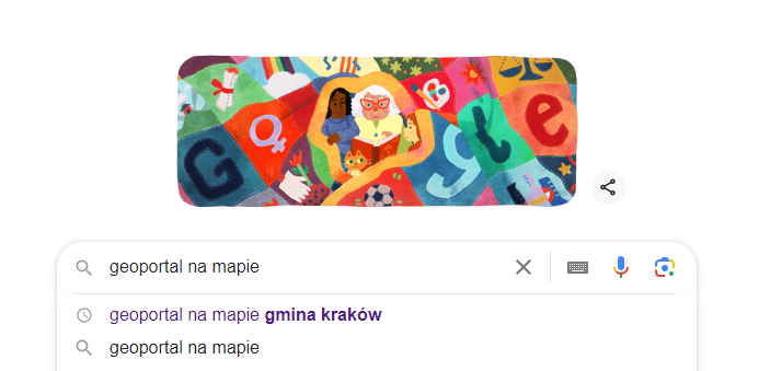 Wyszukaj geoportalu gminnego w wyszukiwarce google