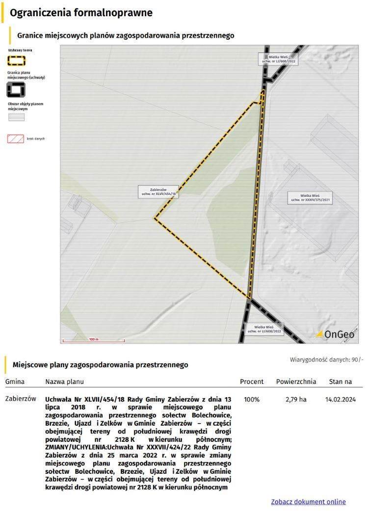 Działka Friza znajduje się na terenie objętym MPZP, OnGeo.pl