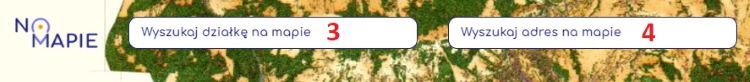 Wyszukiwarka adresów i wyszukiwarka działek w Geoportalu Na Mapie