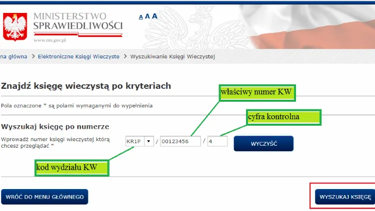 Instrukcja jak wejść w elektroniczne księgi wieczyste ekw księgi wieczyste.
