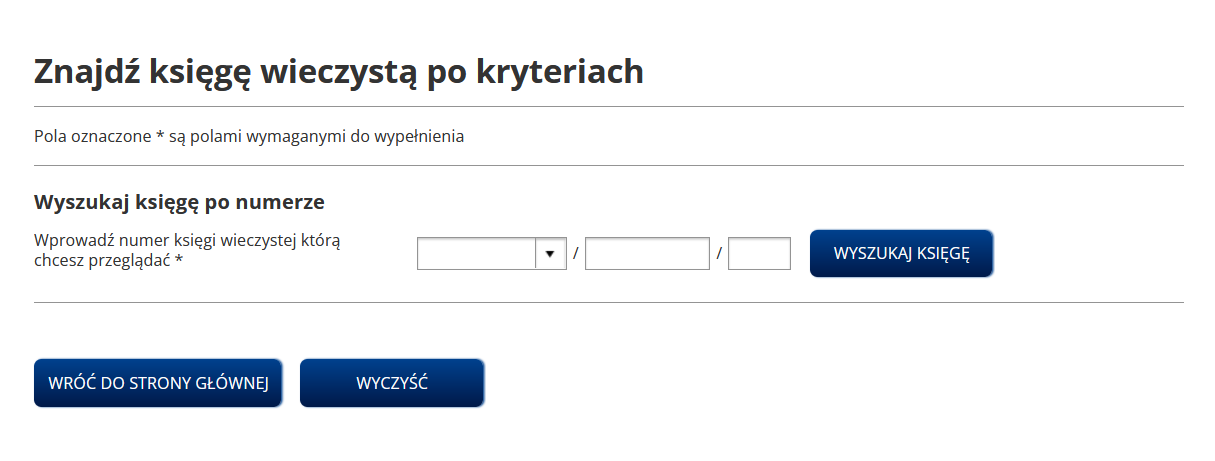  Znajdź księgę wieczystą