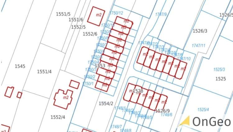 Fragment bazy EGIB, źródło: geoportal rządowy