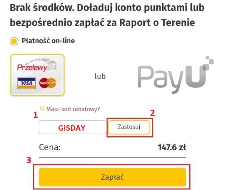 Wpisz kod rabatowy GISDAY i wygeneruj Raport o Terenie taniej