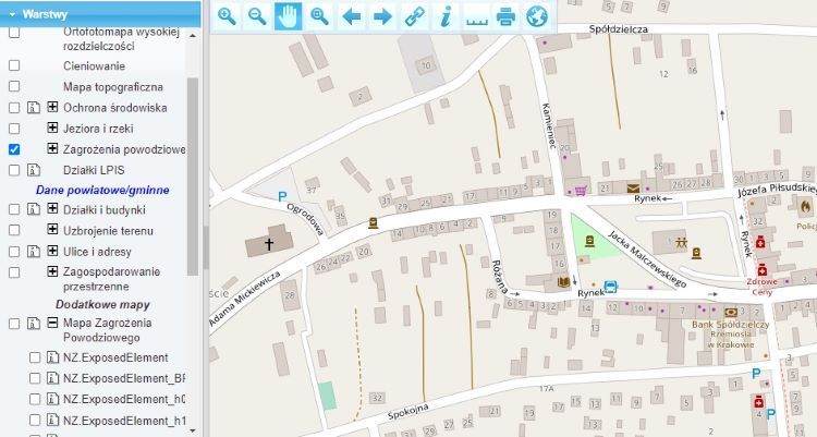 Geoportal2 - przeglądanie danych przestrzennych