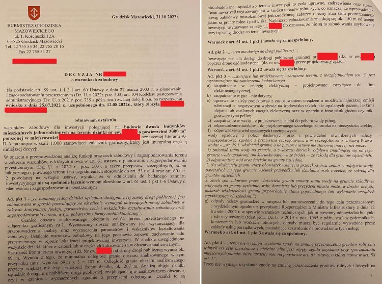 Przykładowa decyzja o warunkach zabudowy cz. 1