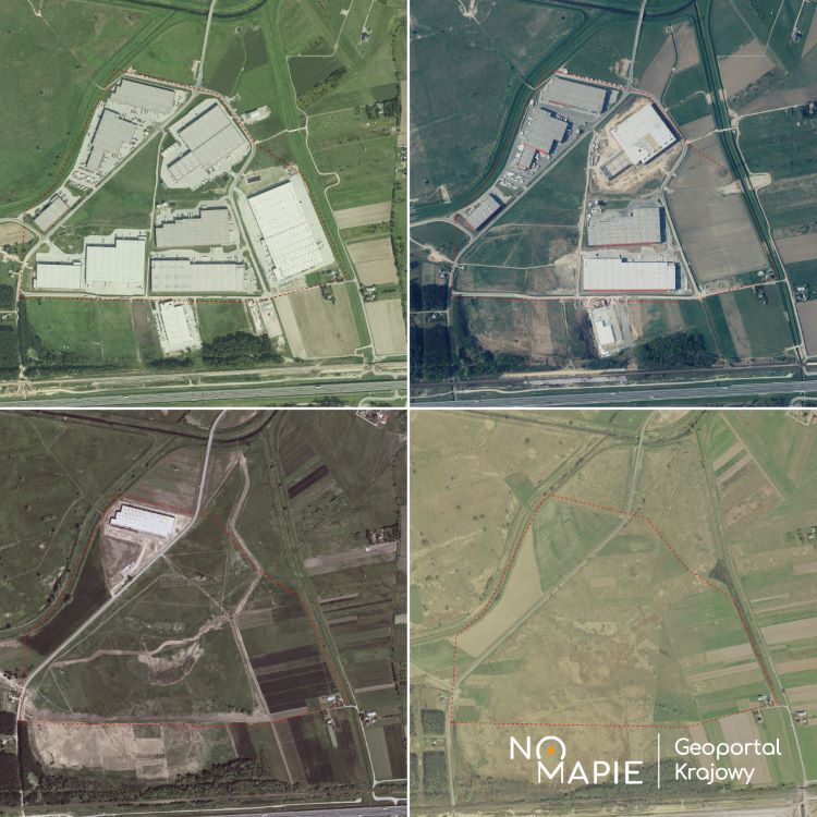 Jak zmieniło się zagospodarowanie terenu, fot. Na Mapie