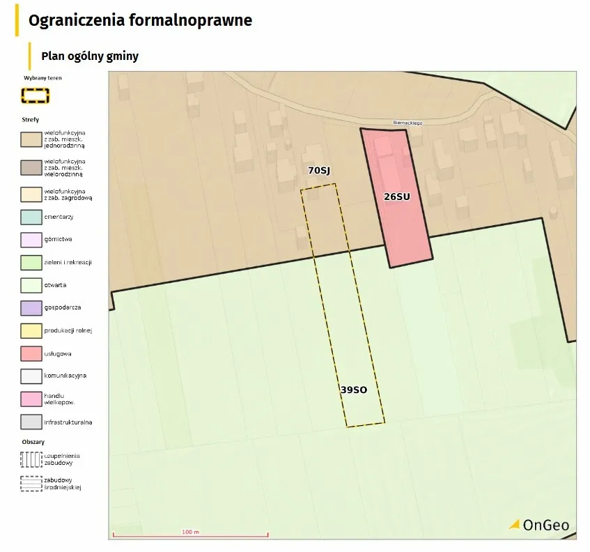 Plan ogólny gminy w Raporcie o Terenie OnGeo.pl
