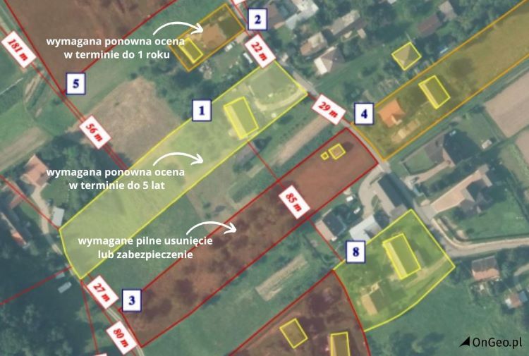 Baza azbestowa w Raporcie o Terenie OnGeo.pl