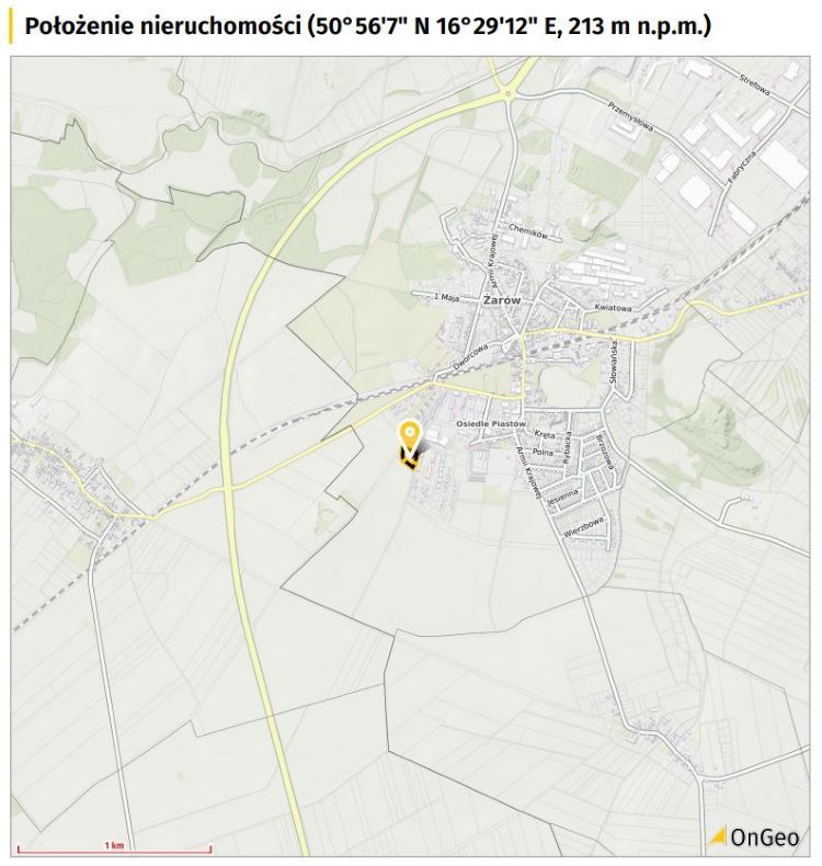 Lokalizacja działki.