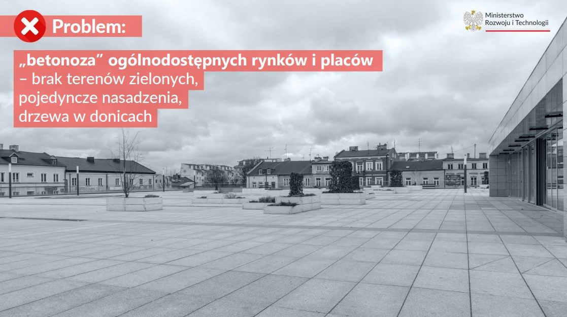Betonoza miast, brak terenów zielonych