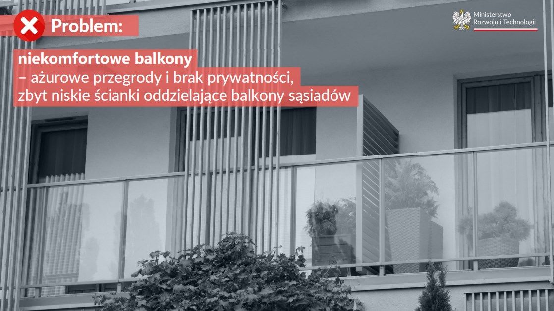 Problem braku prywatności na balkonach