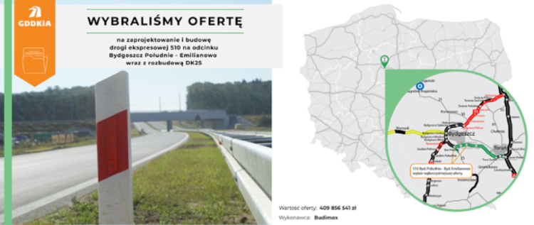 Projekt i budowa pierwszego odcinka S10 Bydgoszcz – Toruń