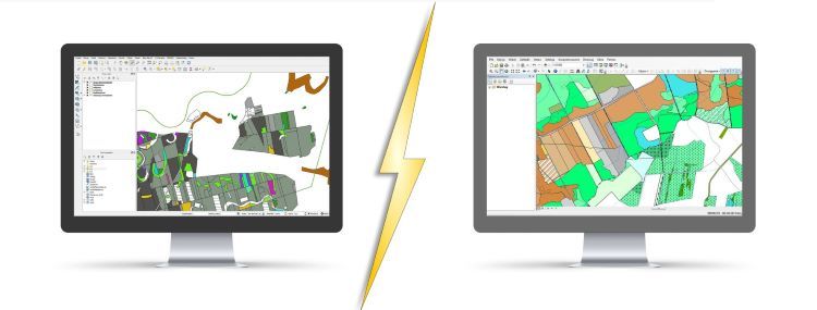 Obsługa oprogramowania QGIS / ArcGIS