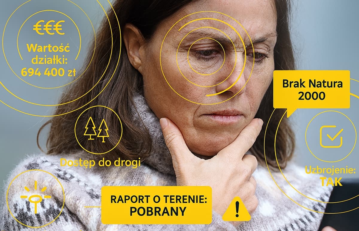 Najlepsza analiza nieruchomości Raport o terenie OnGeo