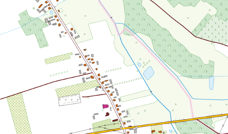 Wizualizacja danych BDOT10k, geoportal.gov.pl