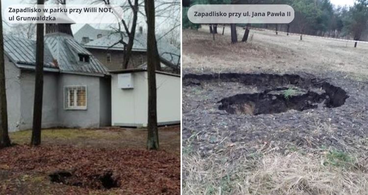 Zapadliska w Trzebini, źródło: materiały prasowe