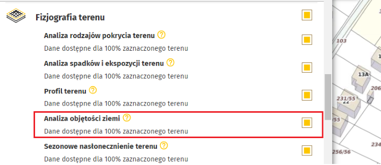 Wybierz Analiza objętości ziemi
