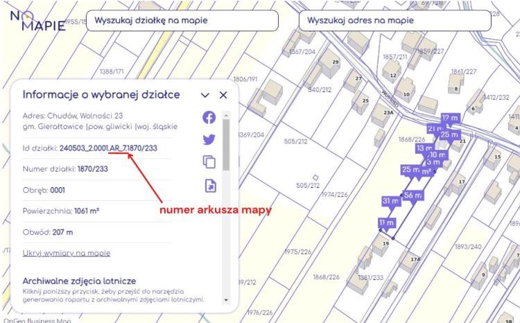 Tu znajdziesz numer arkusza mapy, Na Mapie