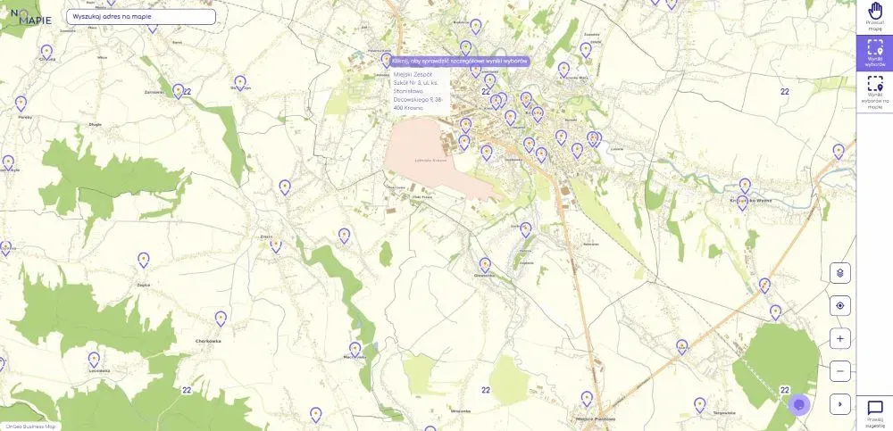Mapa lokali wyborczych