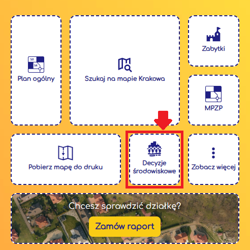 Geoportal gminy - Decyzje środowiskowe