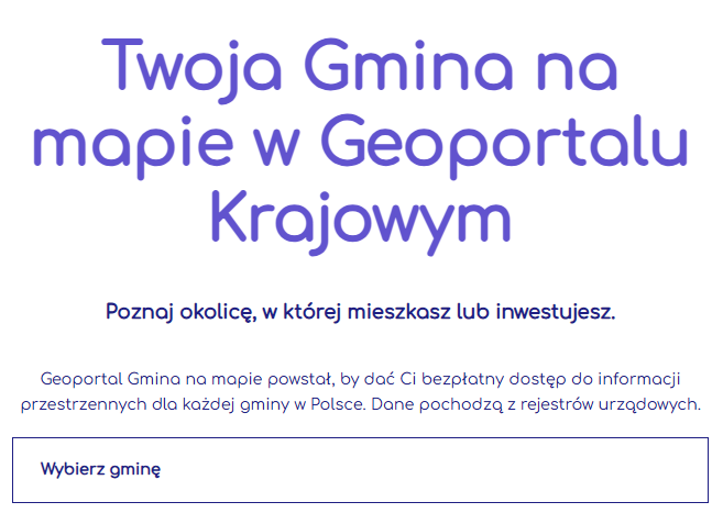 Geoportal gminy