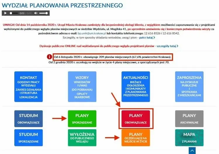 Schemat instrukcji jak znaleźć aktualne MPZP.
