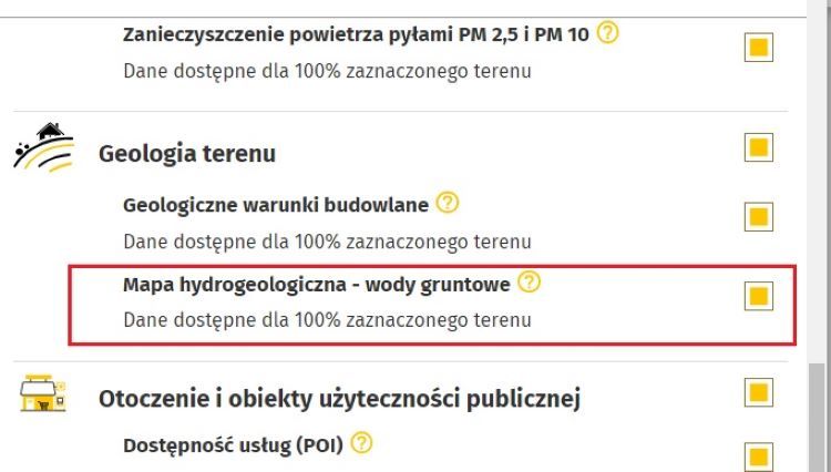 Wybierz Mapa hydrogeologiczna - wody gruntowe, OnGeo.pl