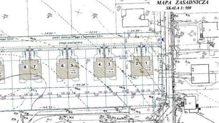 Fragment mapy zasadniczej w skali 1:500, locja.pl
