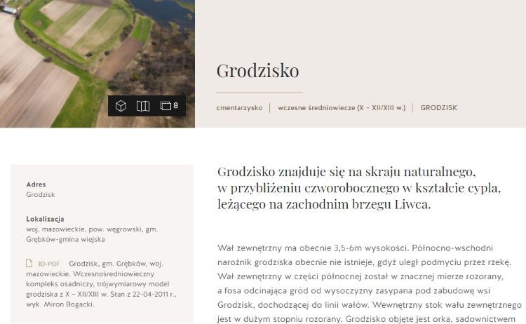 Uzyskaj szczegółowe informacje o zabytku archeologicznym