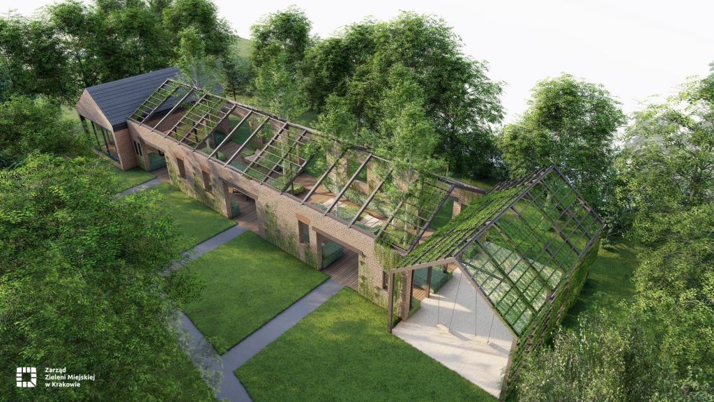 Koncepcja zagospodarowania parku kieszeniowego w Krakowie; źródło: ZZM Kraków