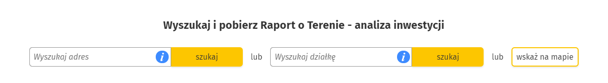 Wyszukiwarki adresów i działek