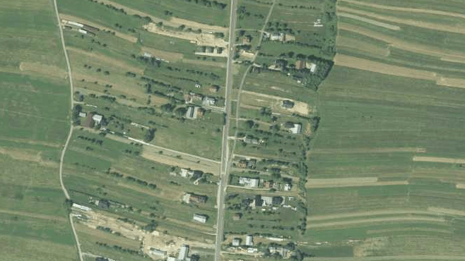 źródło: geoportal-krajowy.pl zabudowa rozproszona, Chochołów, gmina Czarny Dunajec